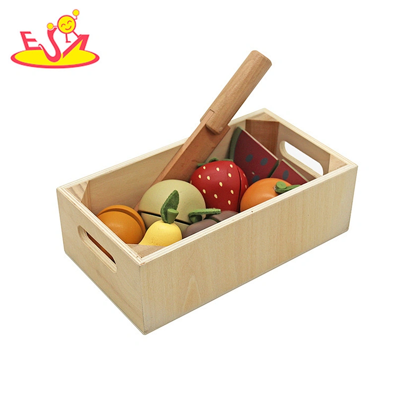 تصميم جديد معكرون لعبة مطبخ خشبية لطيفة للأطفال W10C582